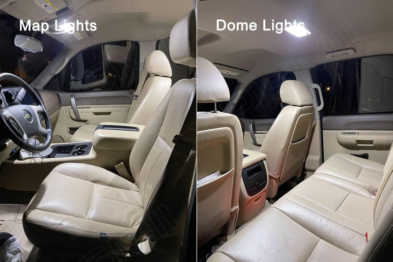 Xpismii 12 Piece 6000K White Interior LED Light Kit Package Replacement for Chevy Chevrolet Silverado/GMC Sierra 1999 2000 2001 2002 2003 2004 2005 2006, with Placement Diagram and Install Tool - Image 5